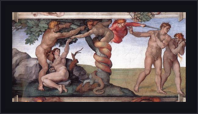 Framed Michelangelo Buonarroti simoni49 painting