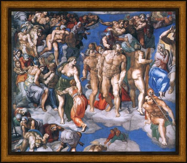 Framed Michelangelo Buonarroti simoni61 painting