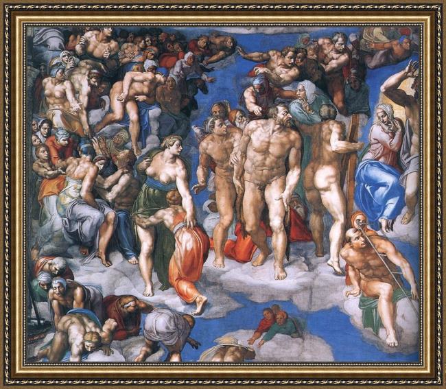 Framed Michelangelo Buonarroti simoni61 painting
