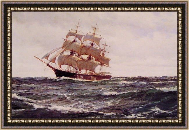 Framed Montague Dawson the glorious sea painting