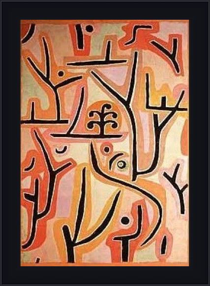Framed Paul Klee park bei luzern painting