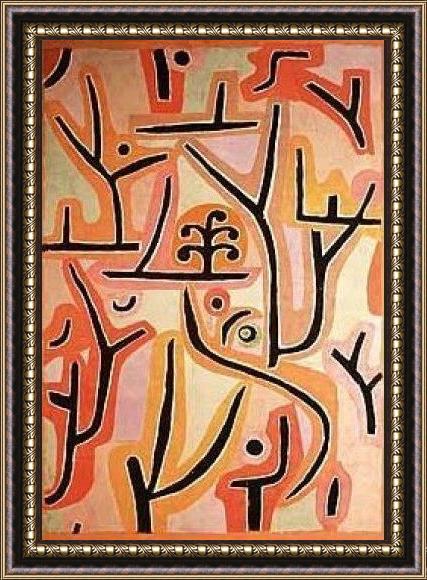 Framed Paul Klee park bei luzern painting