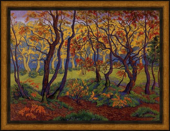 Framed Paul Ranson the clearing painting