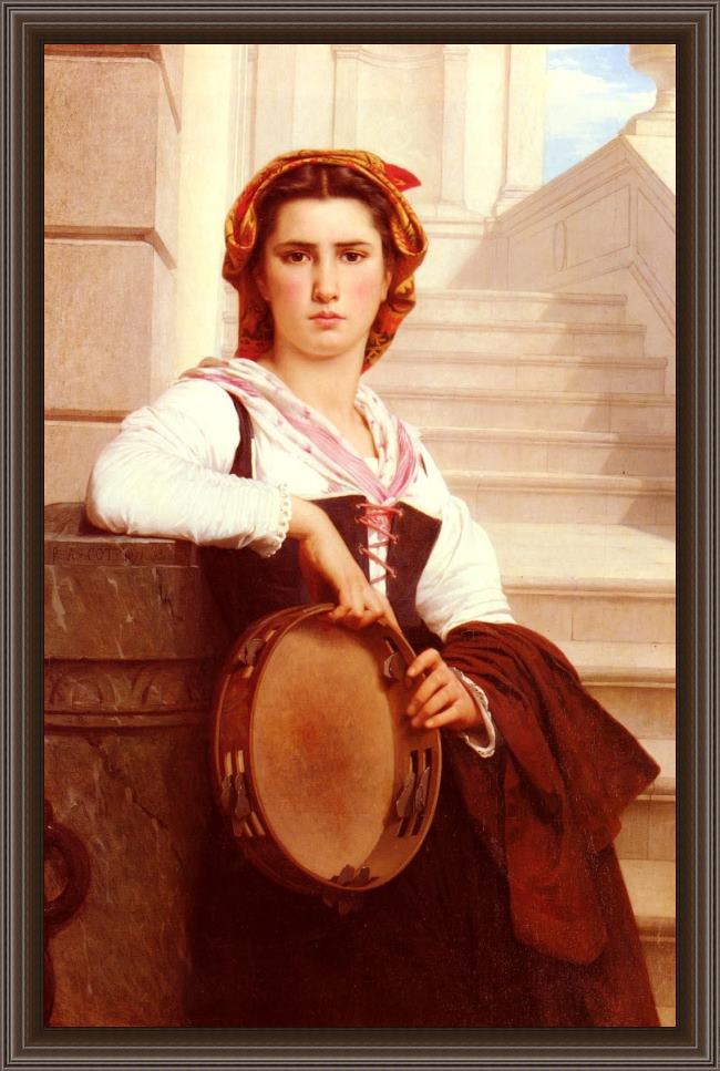 Framed Pierre-Auguste Cot the bohemian painting
