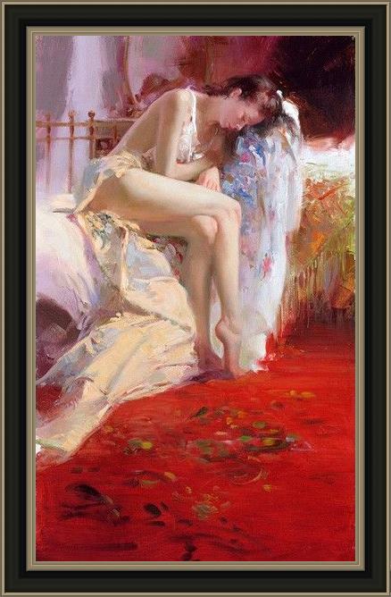 Framed Pino fanciful dream painting