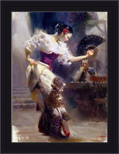 Framed Pino the dancer painting