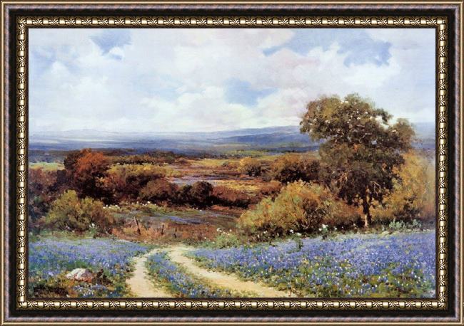 Framed Robert Wood texas spring painting