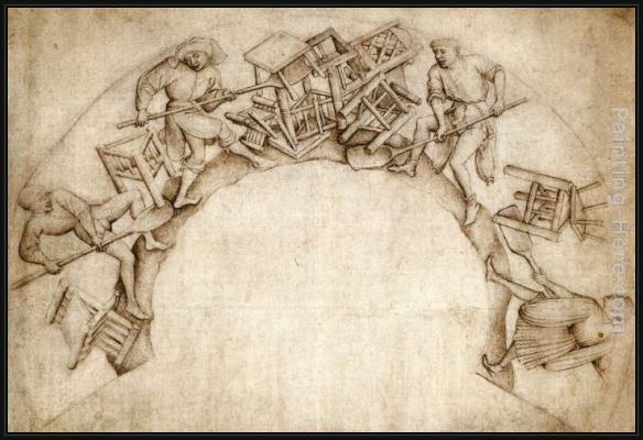 Framed Rogier van der Weyden scupstoel painting