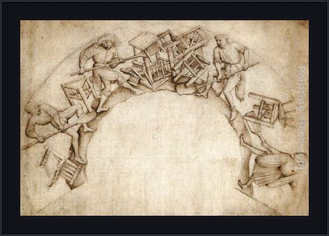 Framed Rogier van der Weyden scupstoel painting