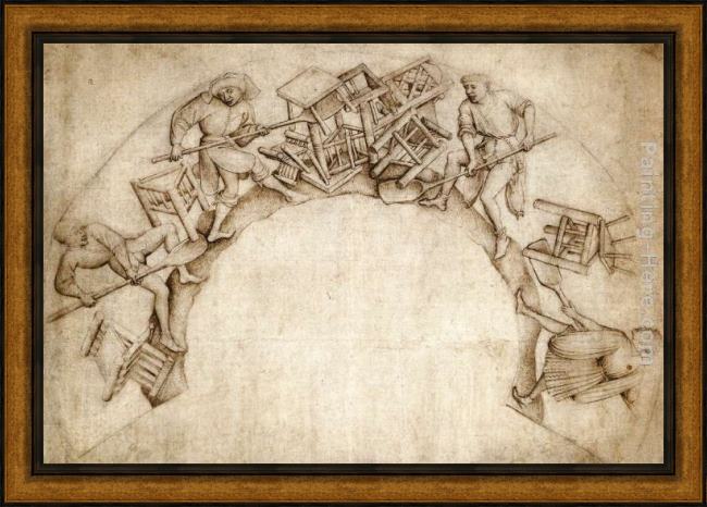 Framed Rogier van der Weyden scupstoel painting