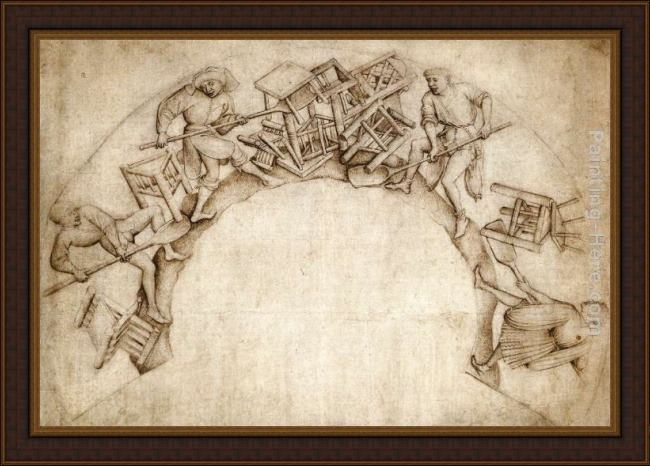 Framed Rogier van der Weyden scupstoel painting