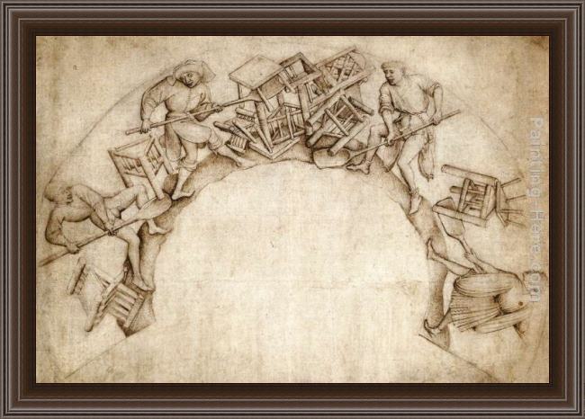 Framed Rogier van der Weyden scupstoel painting