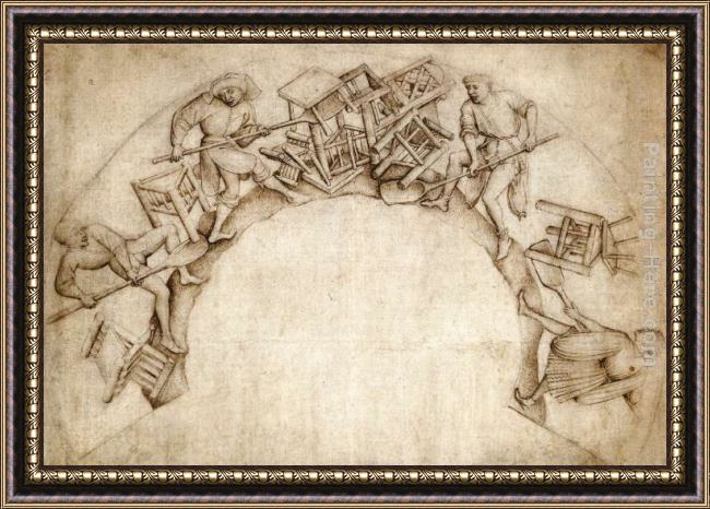 Framed Rogier van der Weyden scupstoel painting