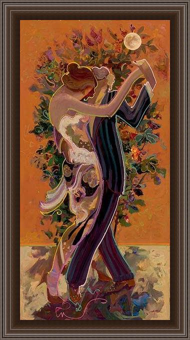 Framed Sabzi romantic episode painting