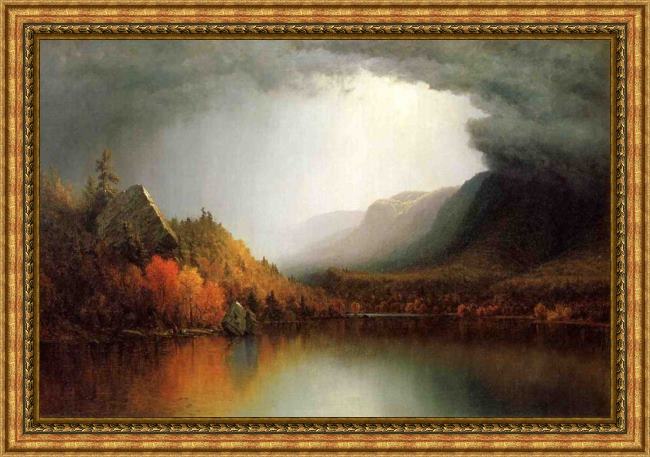 Framed Sanford Robinson Gifford a coming storm painting