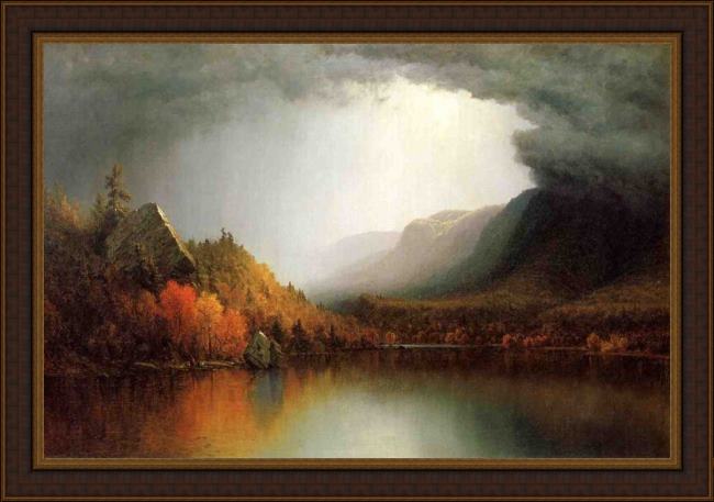 Framed Sanford Robinson Gifford a coming storm painting
