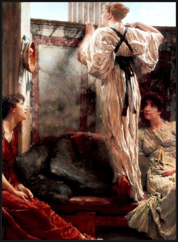 Framed Sir Lawrence Alma-Tadema who is it painting