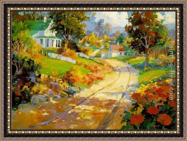 Framed Songer Steve a crisp autumn day painting