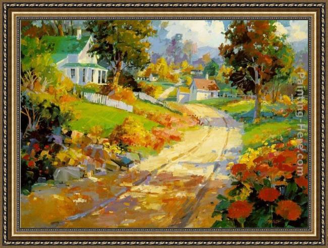 Framed Songer Steve a crisp autumn day painting