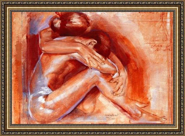 Framed Talantbek Chekirov missing you painting