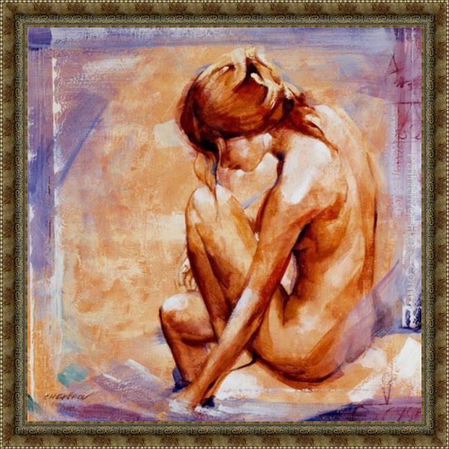 Framed Talantbek Chekirov wandering thoughts painting