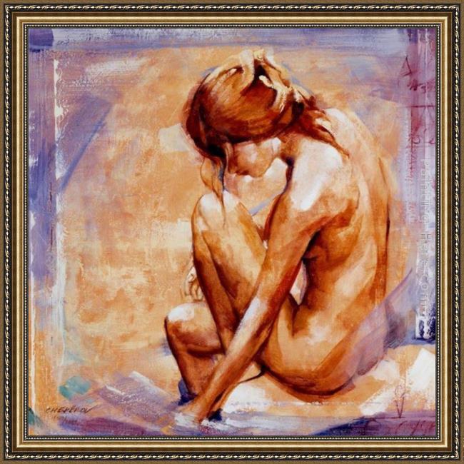 Framed Talantbek Chekirov wandering thoughts painting