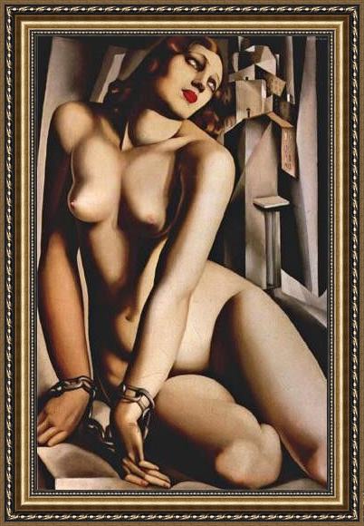 Framed Tamara de Lempicka andromeda i painting