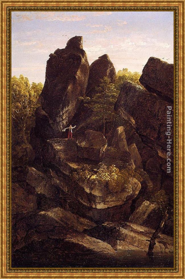 Framed Thomas Cole a rocky glenn painting
