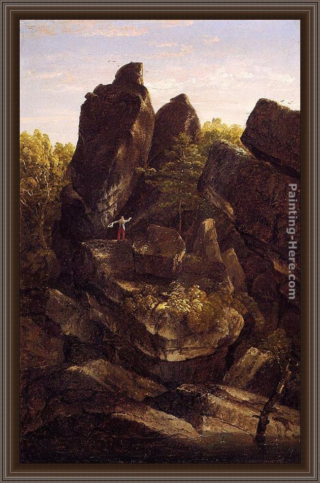 Framed Thomas Cole a rocky glenn painting