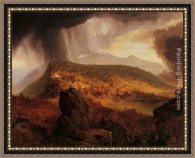 Framed Thomas Cole catskill mountain house the four elements painting