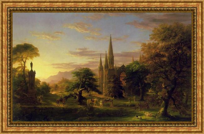 Framed Thomas Cole the return painting