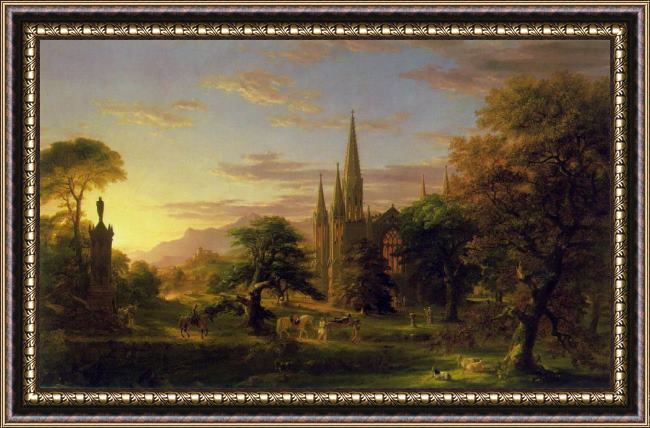 Framed Thomas Cole the return painting