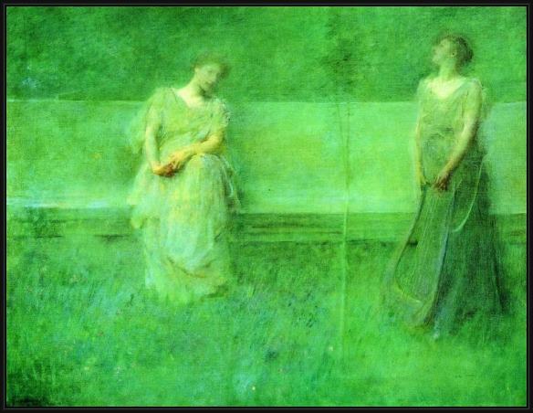 Framed Thomas Dewing the song painting