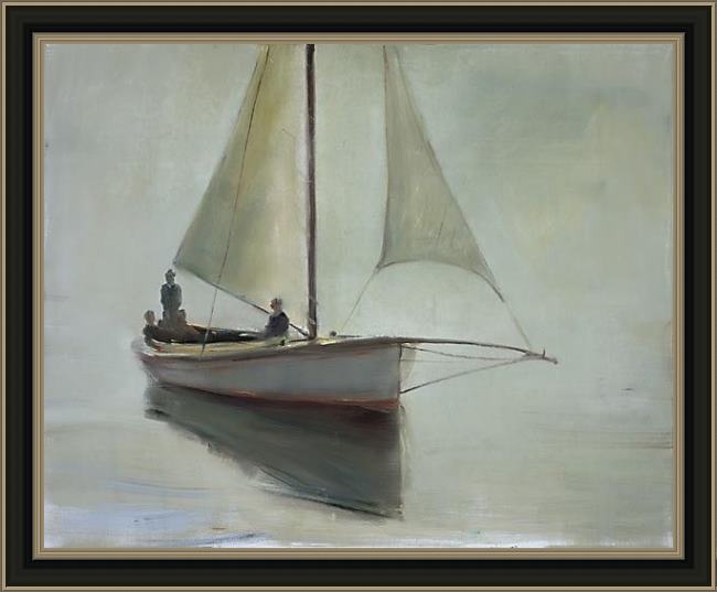 Framed Unknown Artist anne packard another time painting