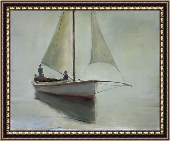 Framed Unknown Artist anne packard another time painting