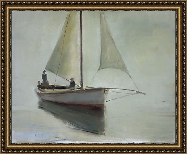 Framed Unknown Artist anne packard another time painting