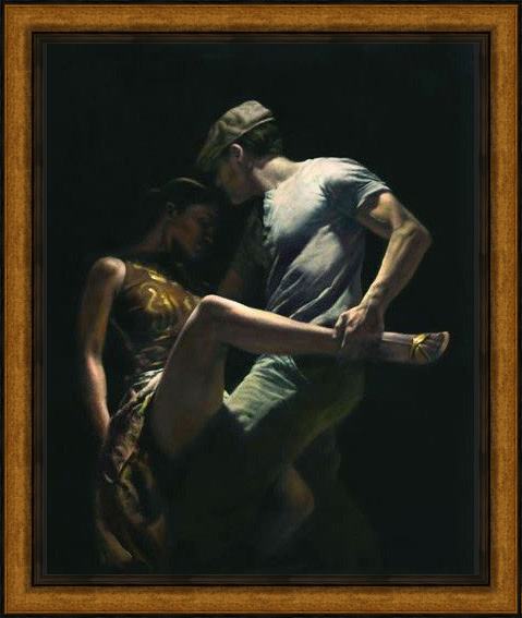 Framed Unknown Artist around midnight by hamish blakely painting