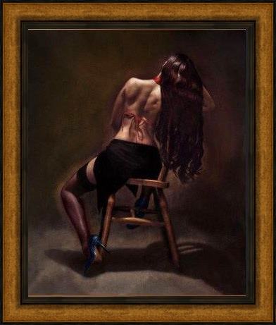 Framed Unknown Artist bella reposa by hamish blakely painting