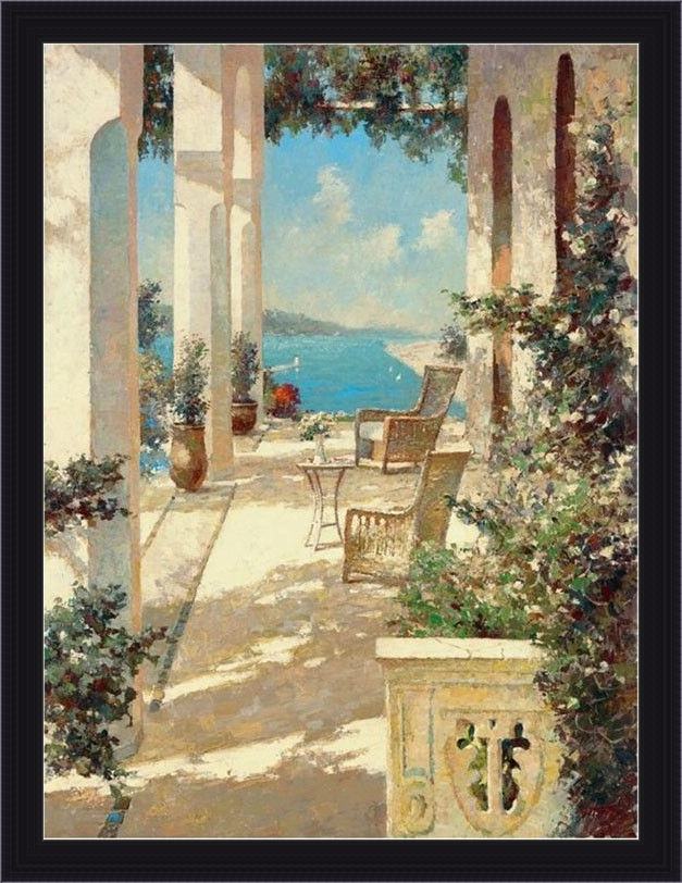 Framed Unknown Artist bondarenko reflections in blue painting