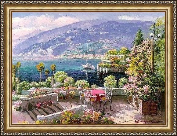 Framed Unknown Artist gdn039 painting