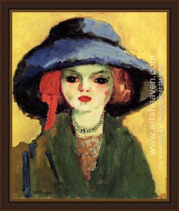 Framed Unknown Artist kees van dongen portrait of dolly painting