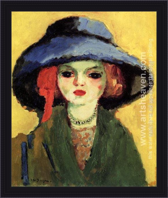 Framed Unknown Artist kees van dongen portrait of dolly painting