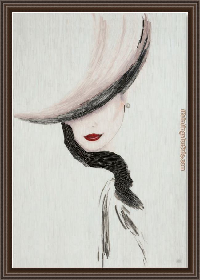 Framed Unknown Artist lady2016529 painting