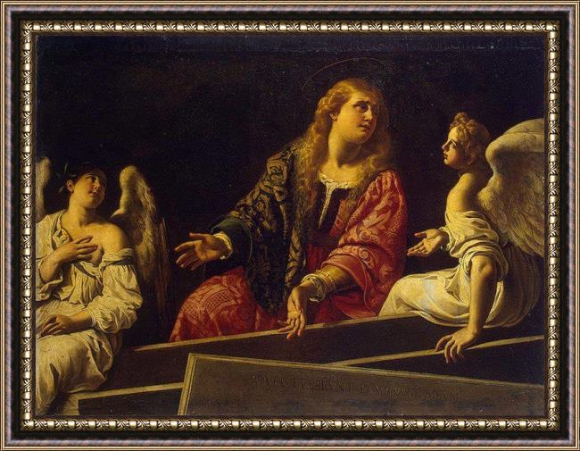 Framed Unknown Artist mary magdalene at the tomb painting