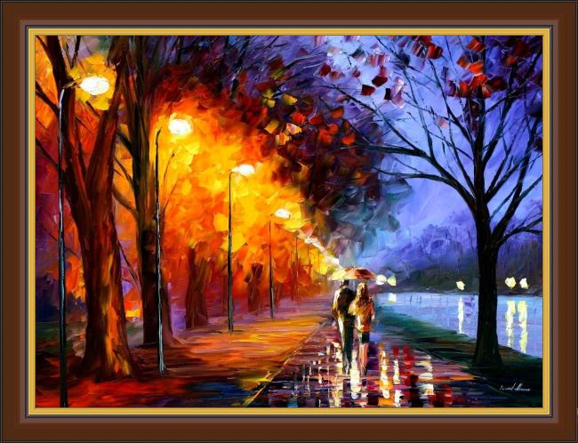 Framed Unknown Artist romantical love painting