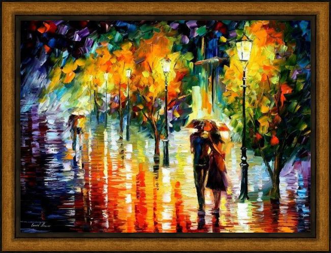 Framed Unknown Artist romantical love ii painting