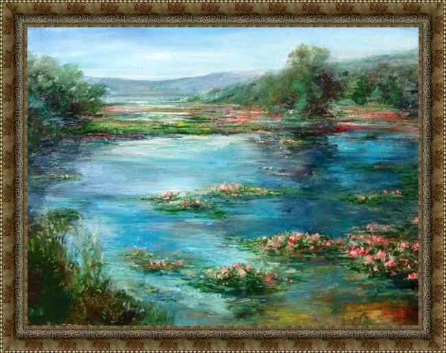 Framed Unknown Artist stephen shortridge lilacs painting