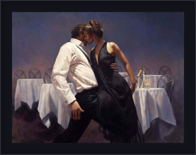 Framed Unknown Artist the last to leave hamish blakely painting