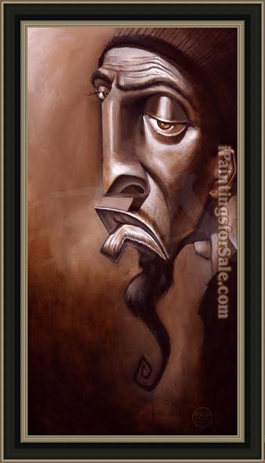 Framed Unknown Artist the poet painting