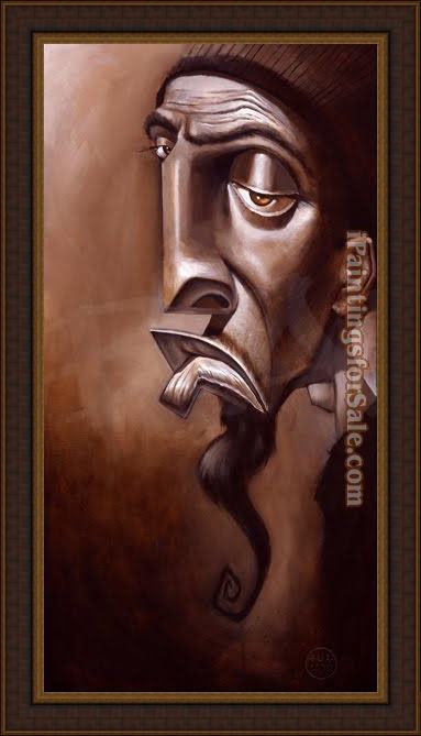 Framed Unknown Artist the poet painting